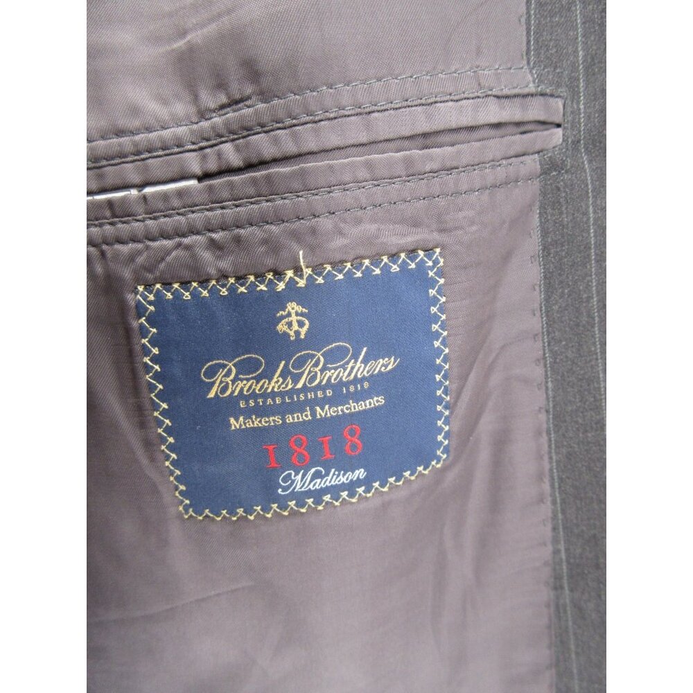 Brooks Brothers Sport Coat 46 L Estrato Madison 1818 Blazer Wool USA * - Picture 13 of 16